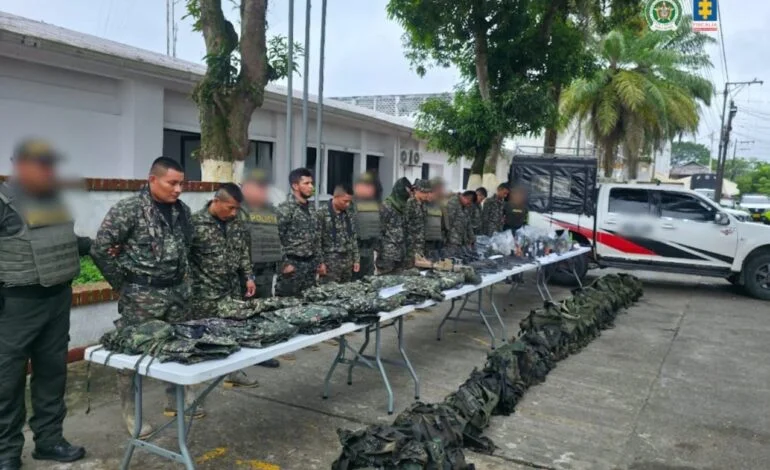 Nueve hombres a prisión por movilizar arsenal en Putumayo
