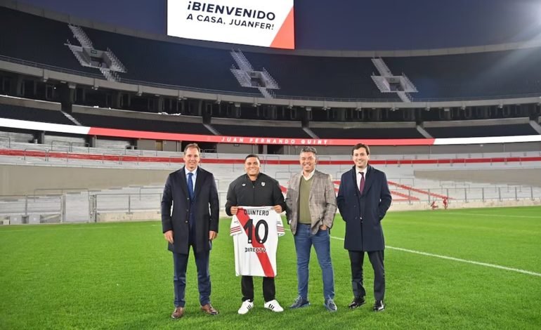 Juan Fernando Quintero regresa como ídolo a River Plate