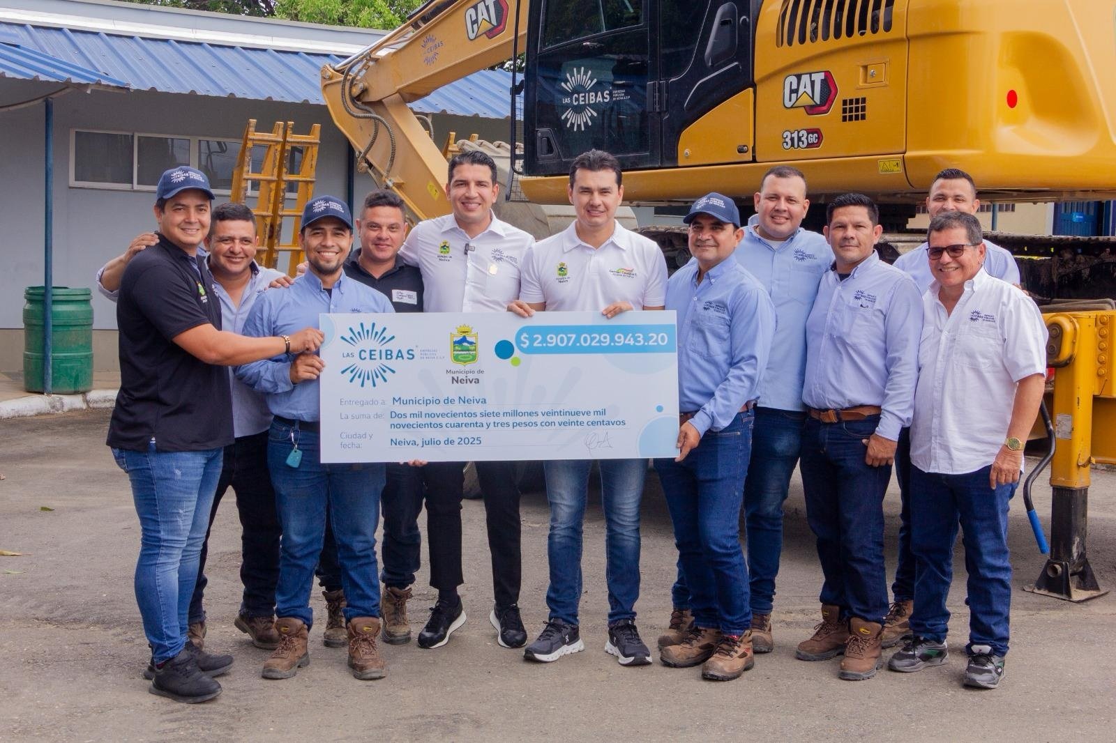 Histórica transferencia de utilidades: $2.900 millones de Las Ceibas EPN se invertirán en el desarrollo de Neiva