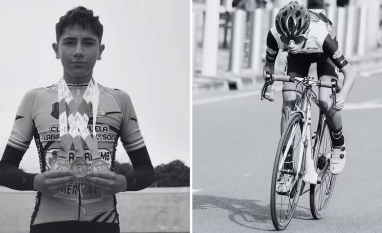 Promesa del ciclismo murió tras ser embestido por carro fantasma
